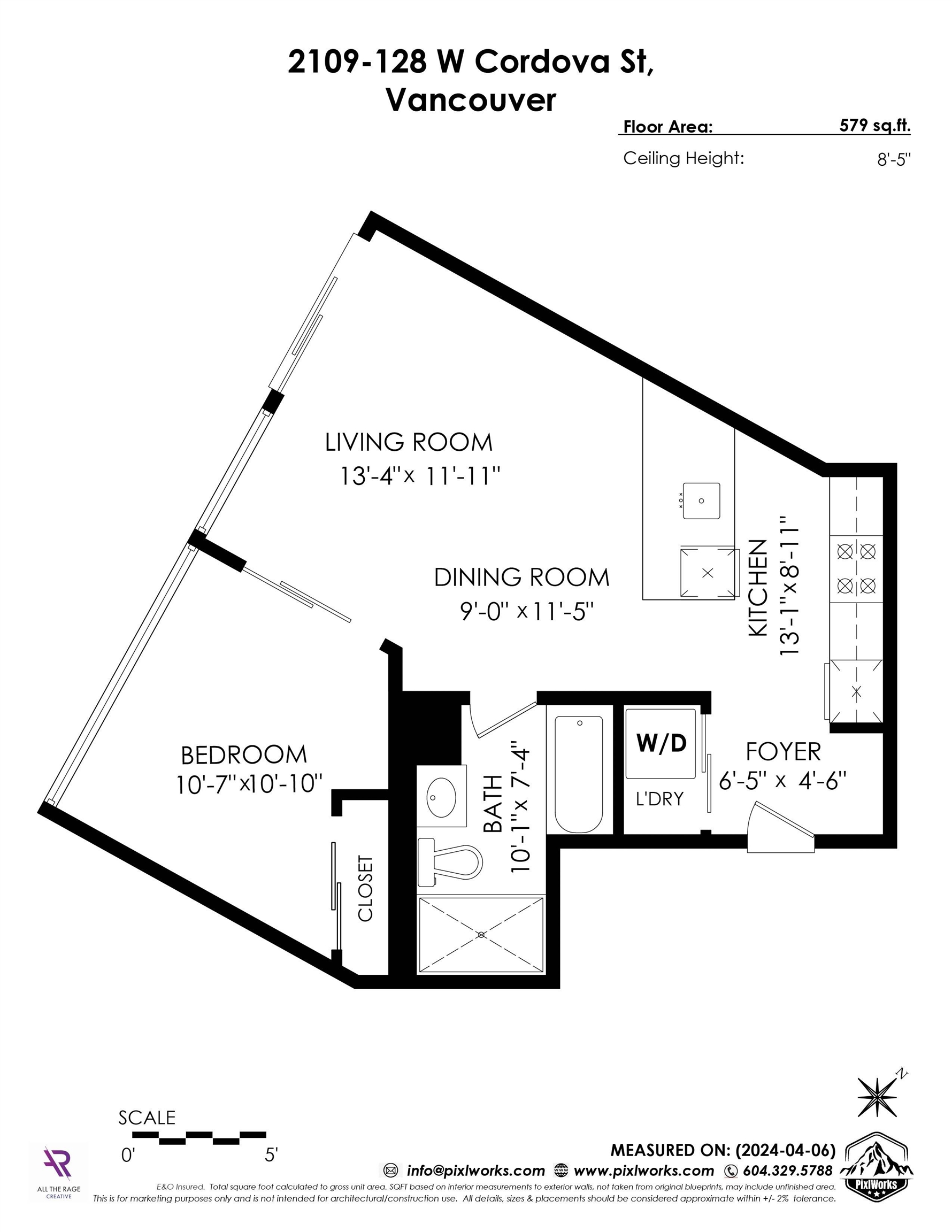 128 W CORDOVA, Vancouver, British Columbia V6B 0E6, 1 Bedroom Bedrooms, ,1 BathroomBathrooms,Residential Attached,For Sale,W CORDOVA,R2868700