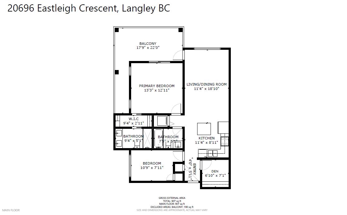 412-20696 EASTLEIGH CRESCENT, Langley, British Columbia, 2 Bedrooms Bedrooms, ,2 BathroomsBathrooms,Residential Attached,For Sale,R2869982