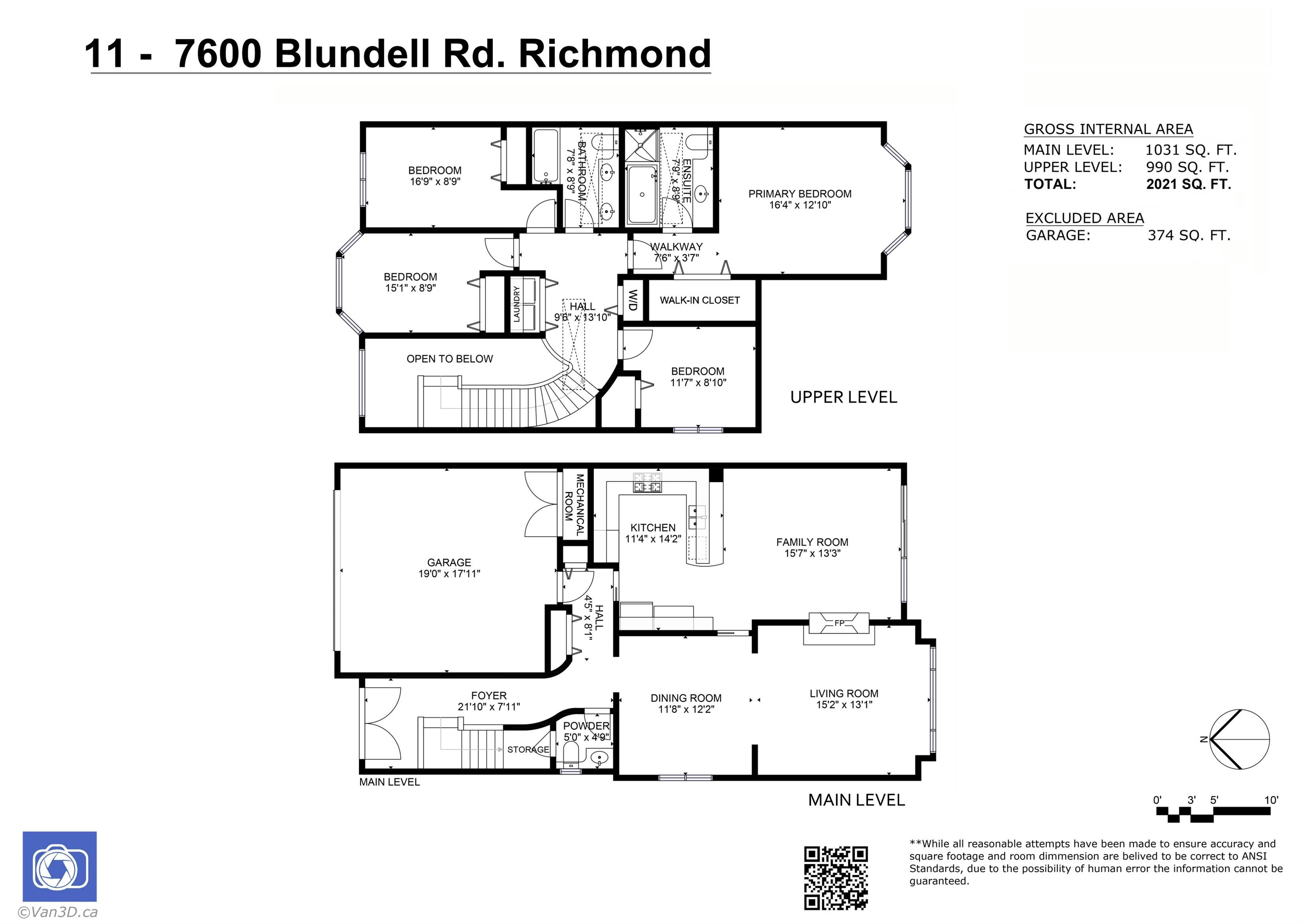 11-7600 BLUNDELL ROAD, Richmond, British Columbia, 4 Bedrooms Bedrooms, ,3 BathroomsBathrooms,Residential Attached,For Sale,R2870500