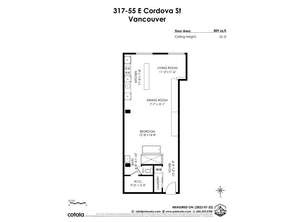 317-55 ECORDOVA STREET, Vancouver, British Columbia, 1 Bedroom Bedrooms, ,1 BathroomBathrooms,Residential Attached,For Sale,R2870929