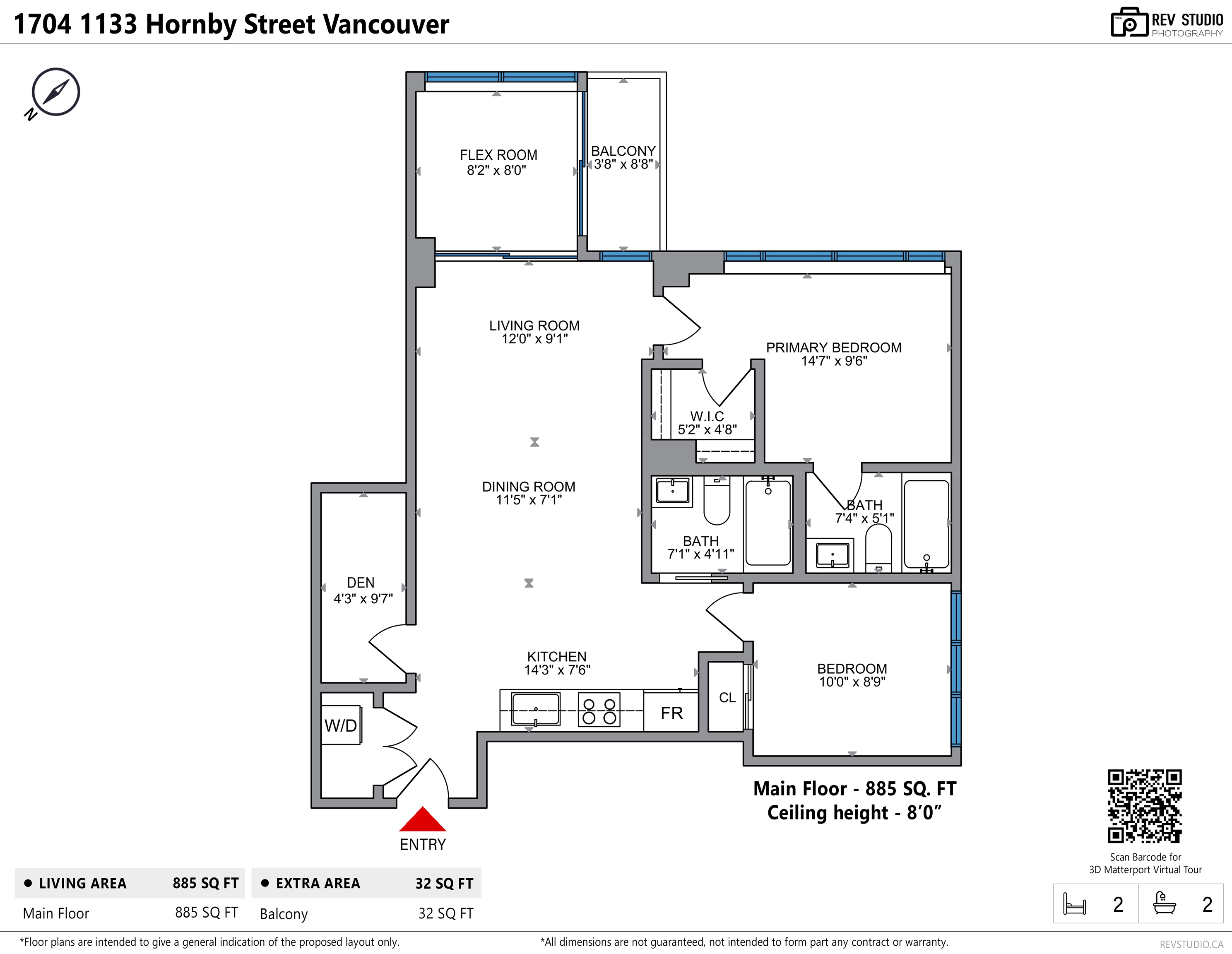 1704-1133 HORNBY STREET, Vancouver, British Columbia, 3 Bedrooms Bedrooms, ,2 BathroomsBathrooms,Residential Attached,For Sale,R2871687