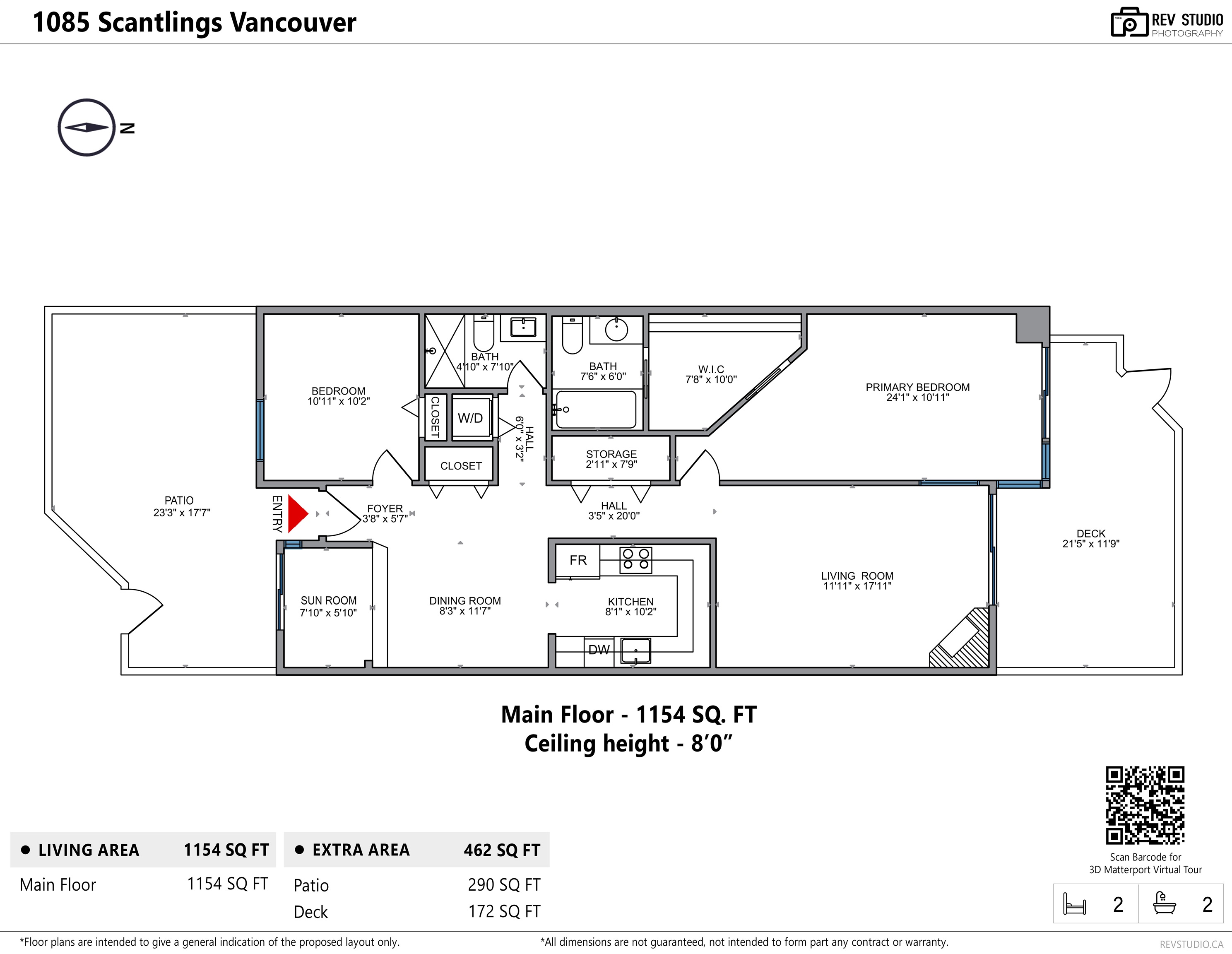 1085 SCANTLINGS, Vancouver, British Columbia, 2 Bedrooms Bedrooms, ,2 BathroomsBathrooms,Residential Attached,For Sale,R2871931