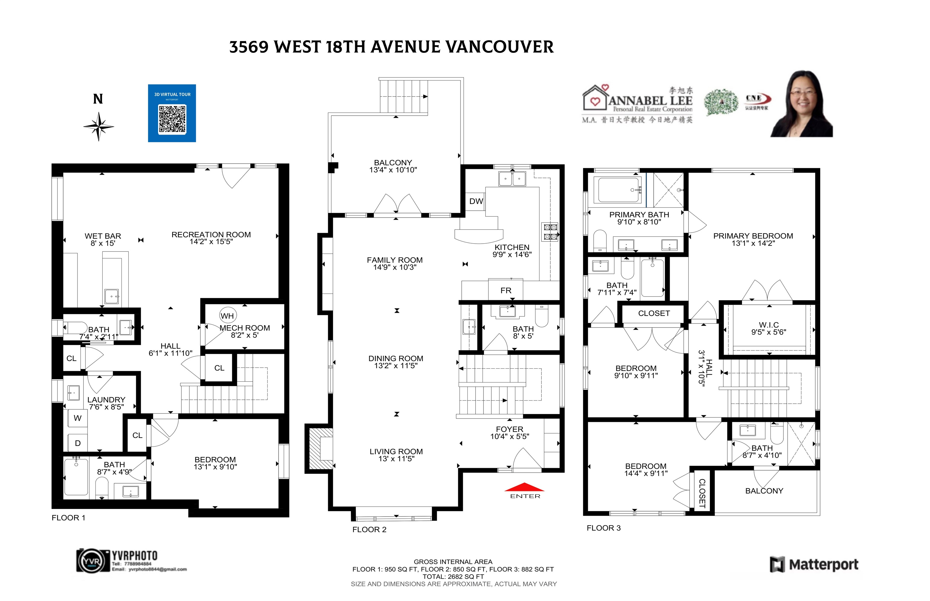 3569 W18TH AVENUE, Vancouver, British Columbia, 4 Bedrooms Bedrooms, ,6 BathroomsBathrooms,Residential Detached,For Sale,R2872756