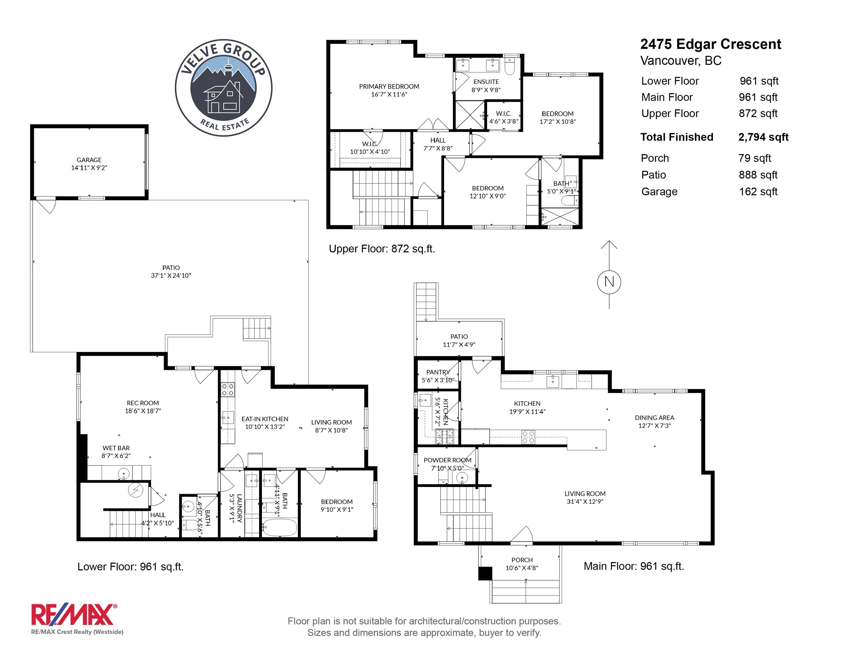 2471 EDGAR CRESCENT, Vancouver, British Columbia, 4 Bedrooms Bedrooms, ,5 BathroomsBathrooms,Residential Detached,For Sale,R2872795