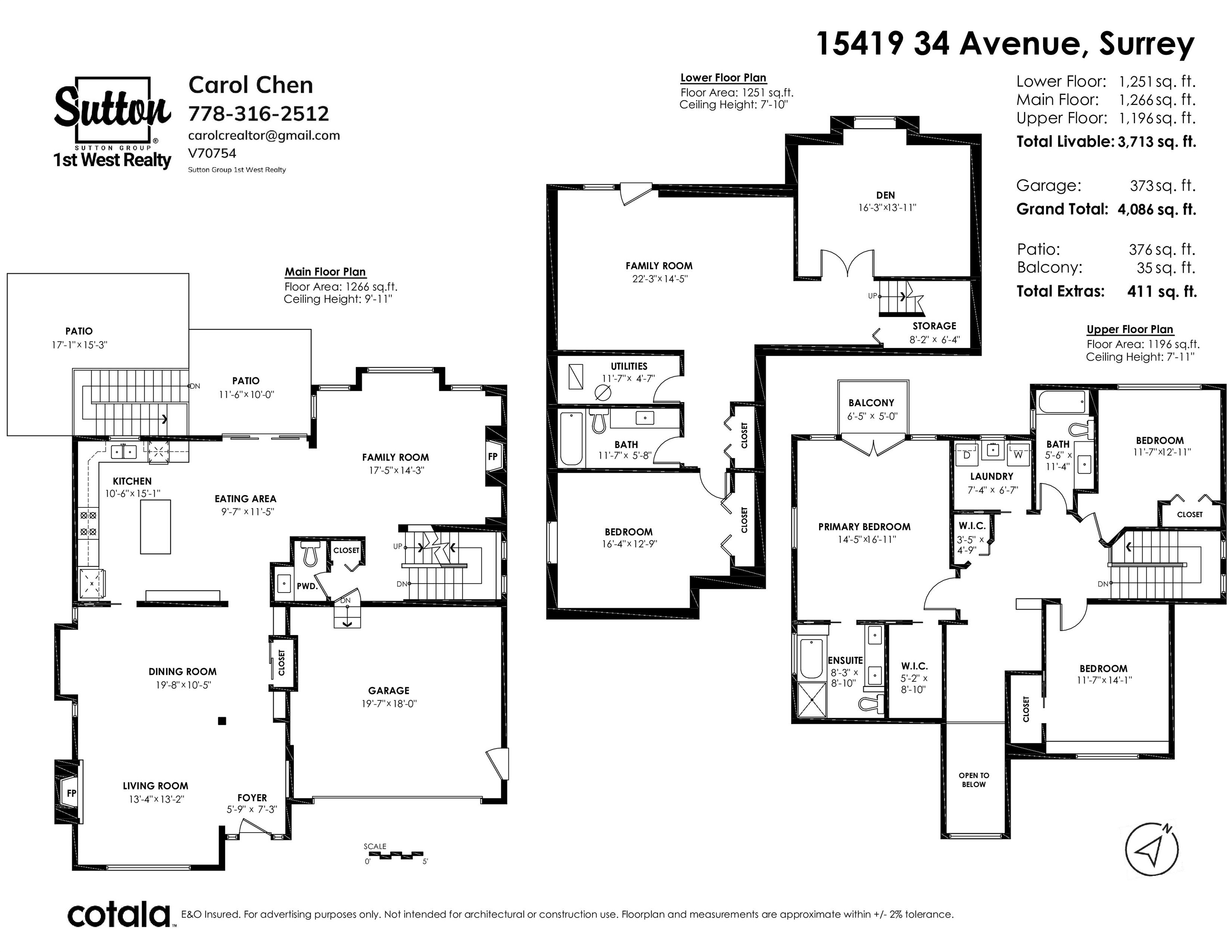 15419 34 AVENUE, Surrey, British Columbia V3Z 0K6, 4 Bedrooms Bedrooms, ,4 BathroomsBathrooms,Residential Detached,For Sale,R2873311