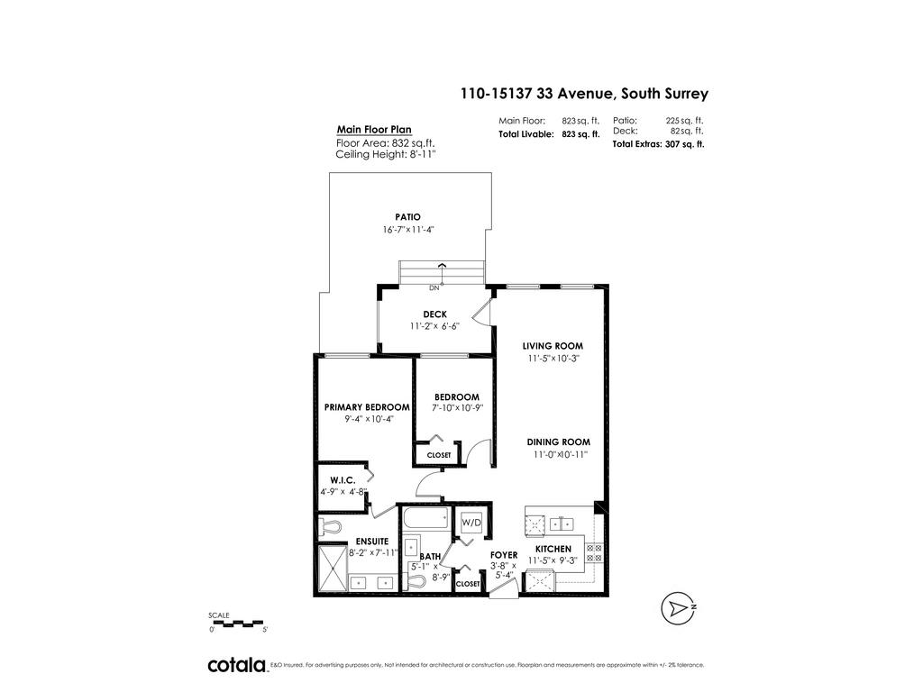 110-15137 33 AVENUE, Surrey, British Columbia, 2 Bedrooms Bedrooms, ,2 BathroomsBathrooms,Residential Attached,For Sale,R2873399