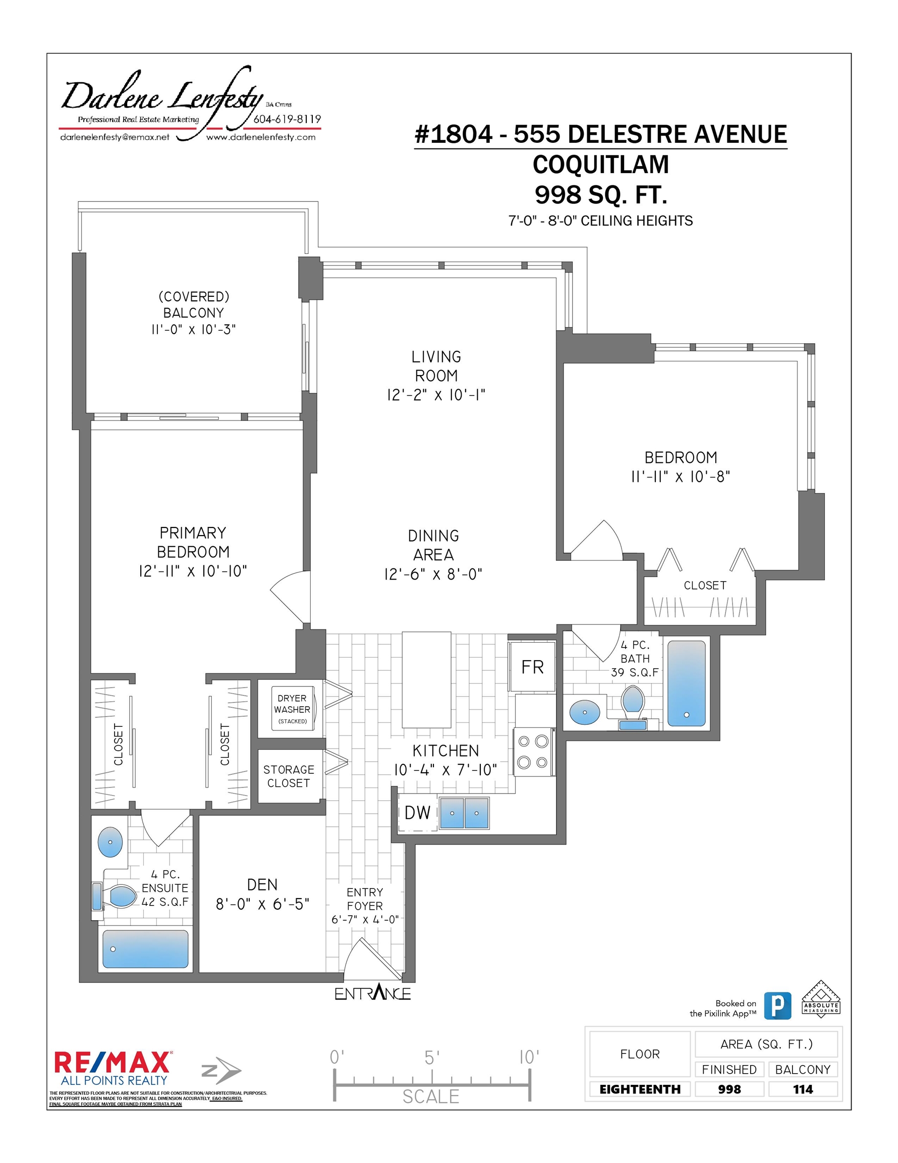1804-555 DELESTRE AVENUE, Coquitlam, British Columbia Apartment/Condo, 2 Bedrooms, 2 Bathrooms, Residential Attached,For Sale, MLS-R2873403