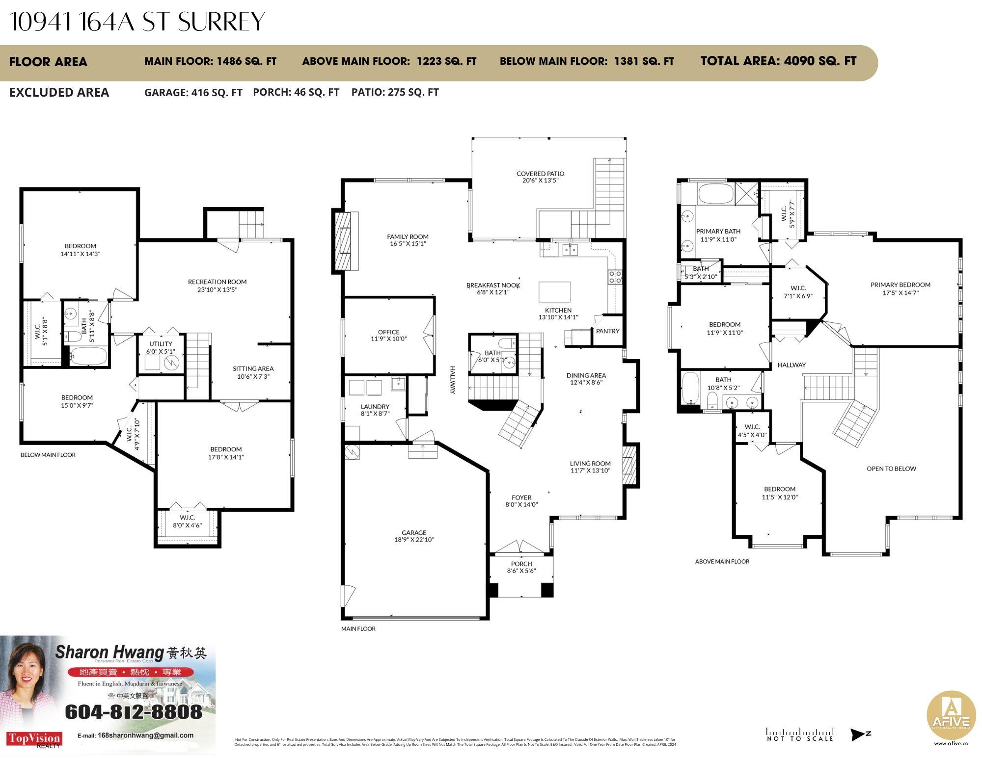 10941 164A STREET, Surrey, British Columbia, 6 Bedrooms Bedrooms, ,4 BathroomsBathrooms,Residential Detached,For Sale,R2873472