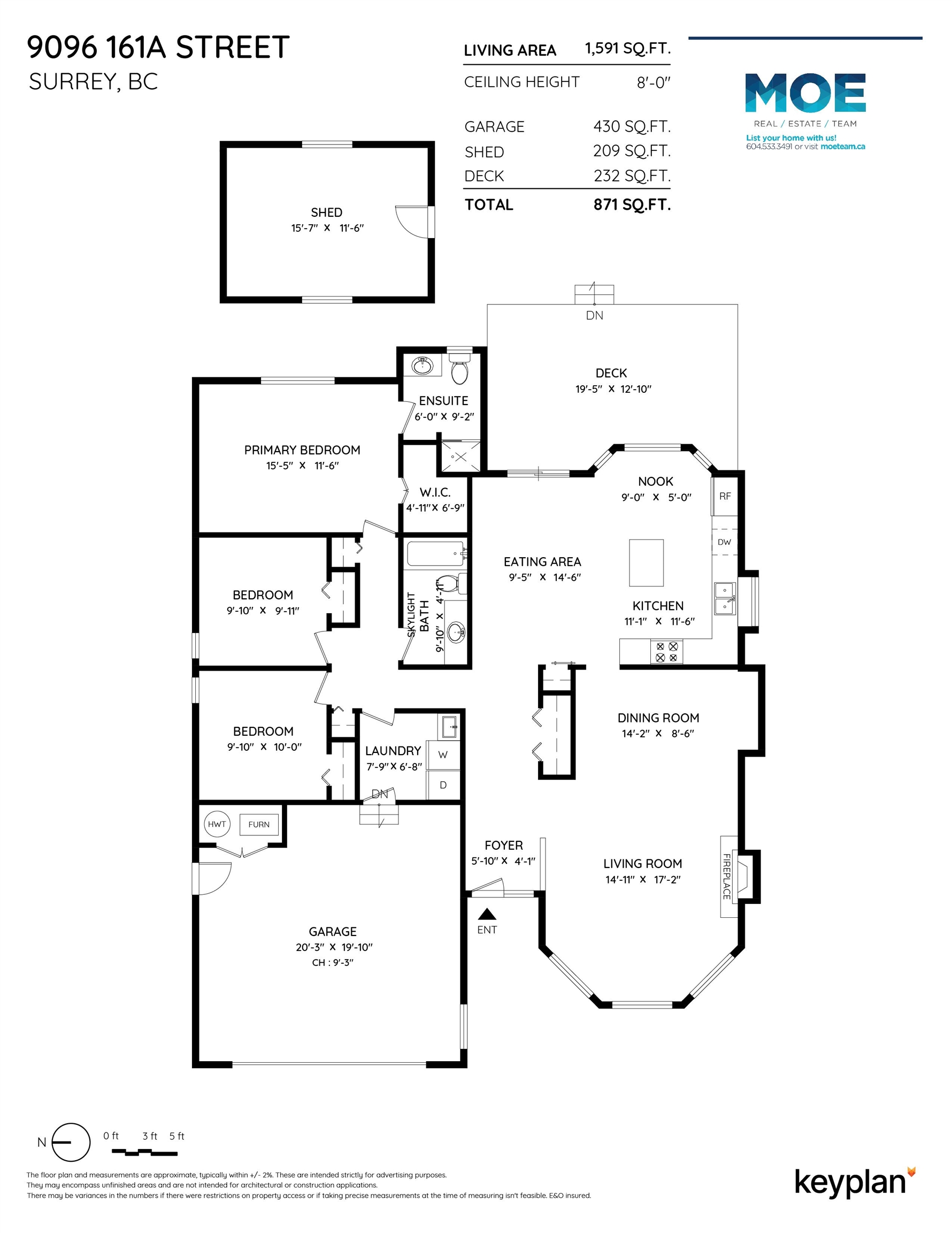 9096 161A STREET, Surrey, British Columbia, 3 Bedrooms Bedrooms, ,2 BathroomsBathrooms,Residential Detached,For Sale,R2873490