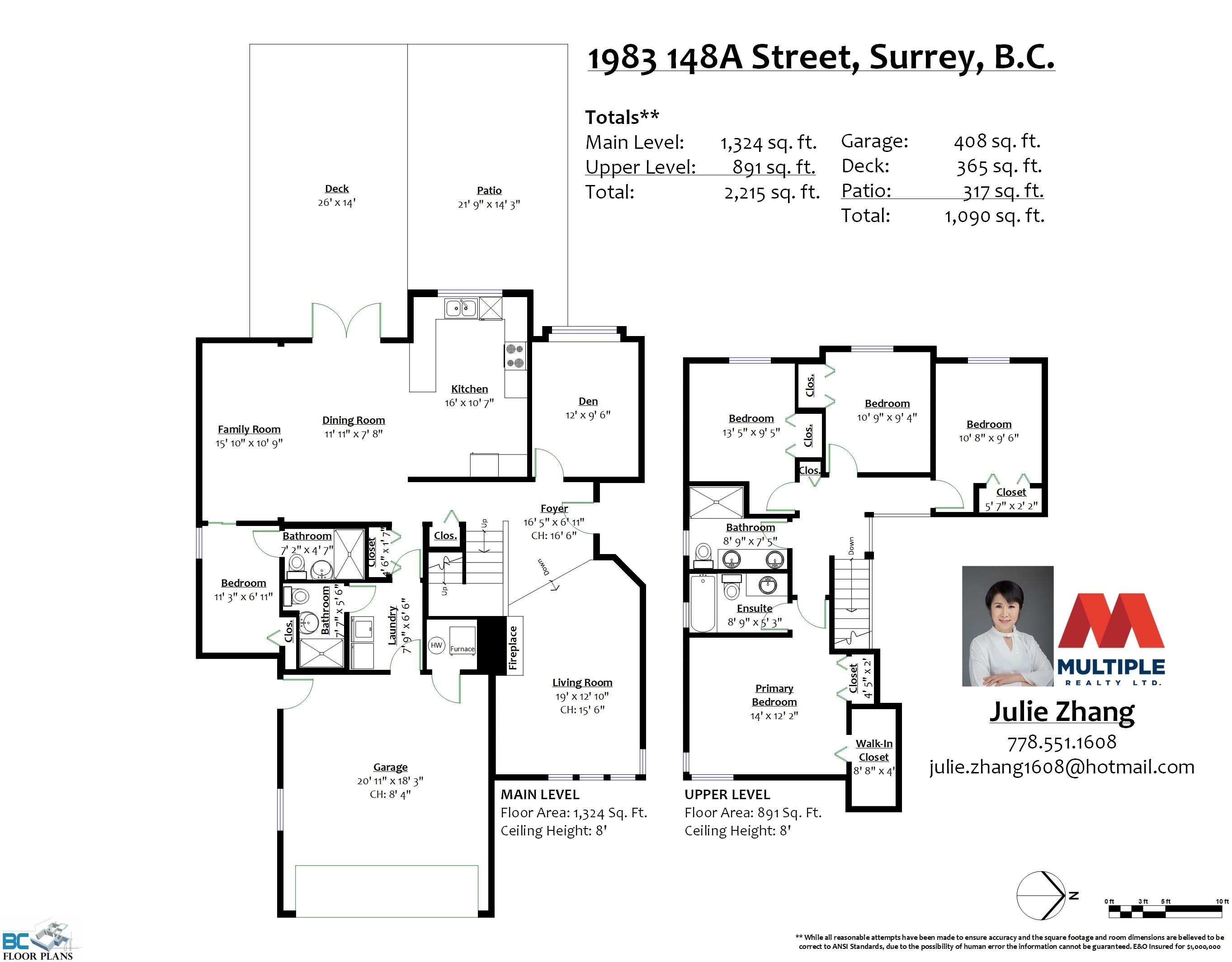 1983 148A STREET, Surrey, British Columbia, 5 Bedrooms Bedrooms, ,4 BathroomsBathrooms,Residential Detached,For Sale,R2873976