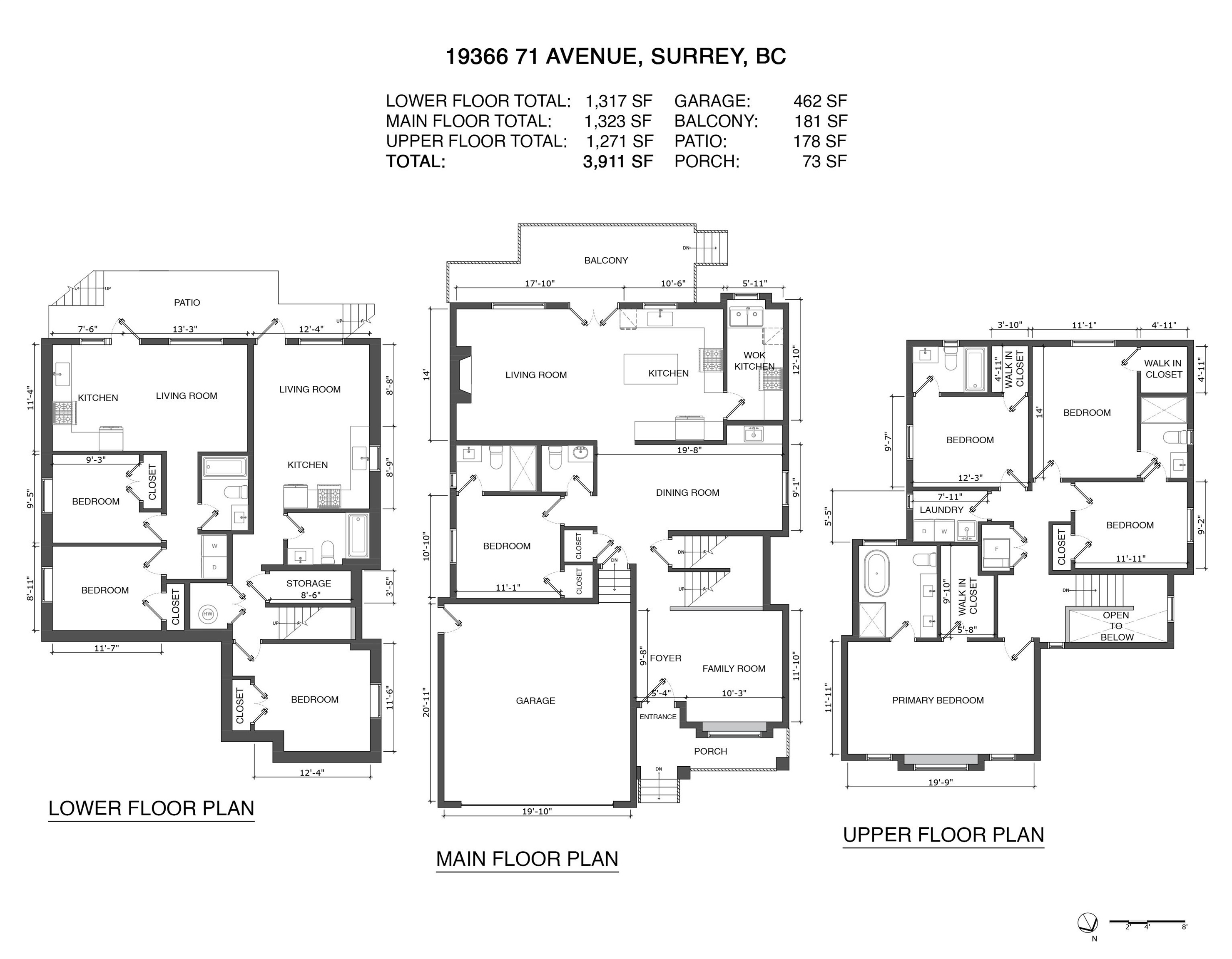 19366 71 AVENUE, Surrey, British Columbia, 8 Bedrooms Bedrooms, ,7 BathroomsBathrooms,Residential Detached,For Sale,R2874425
