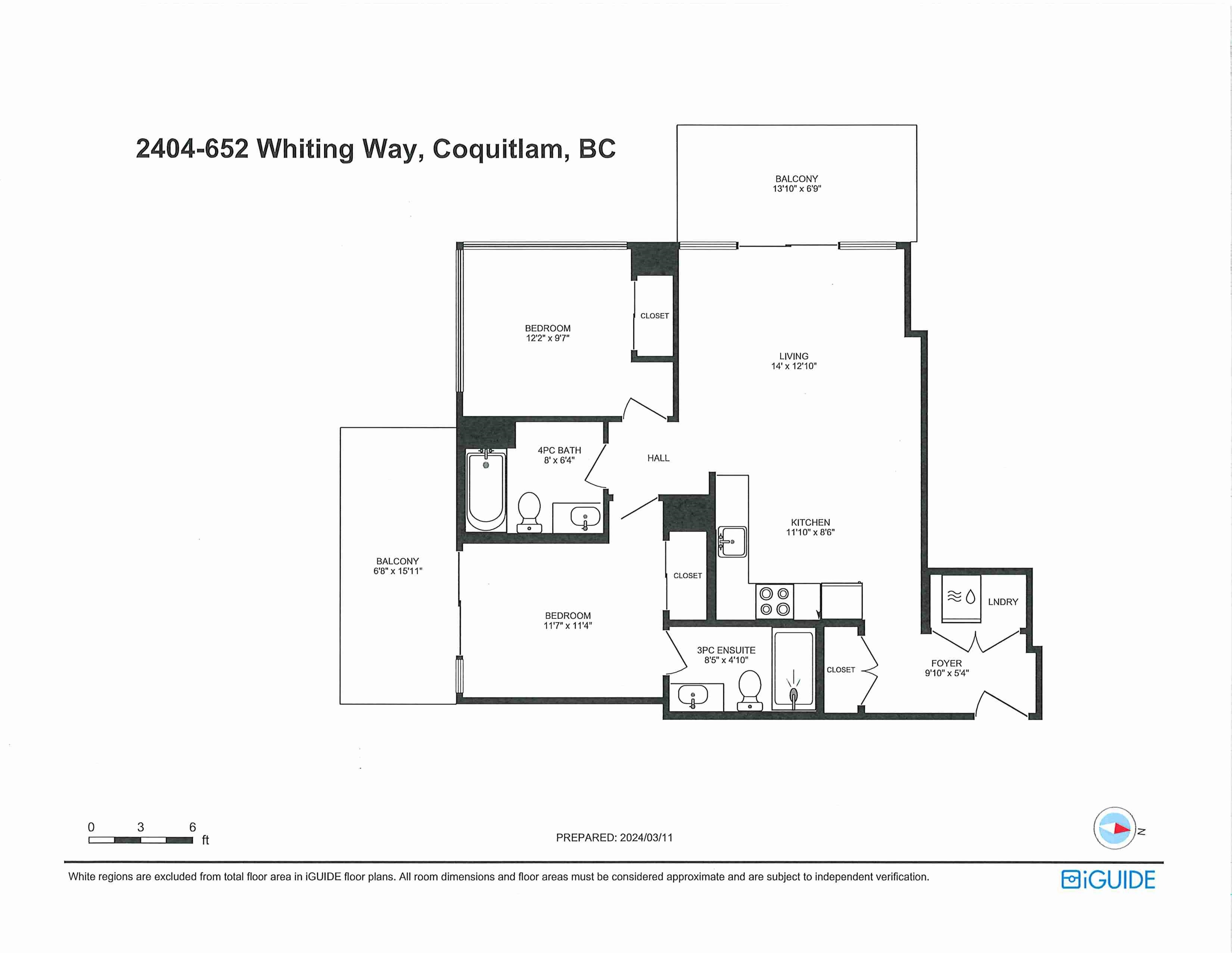2404-652 WHITING WAY, Coquitlam, British Columbia, 2 Bedrooms Bedrooms, ,2 BathroomsBathrooms,Residential Attached,For Sale,R2874783