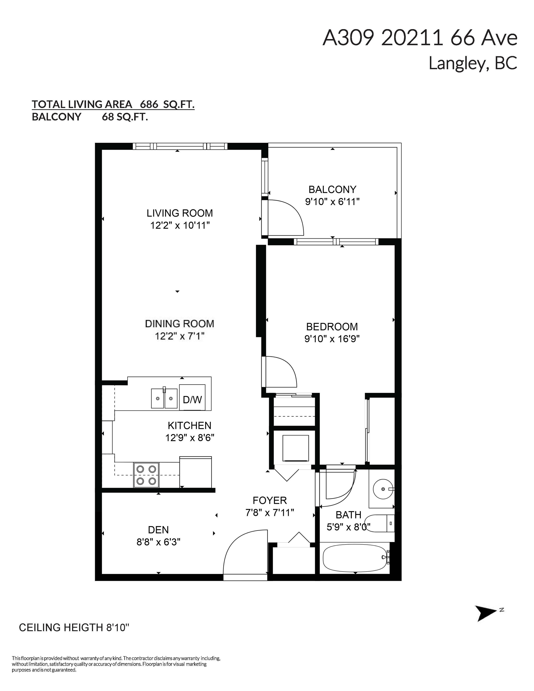 20211 66, Langley, British Columbia V2Y 0L4, 1 Bedroom Bedrooms, ,1 BathroomBathrooms,Residential Attached,For Sale,66,R2874836