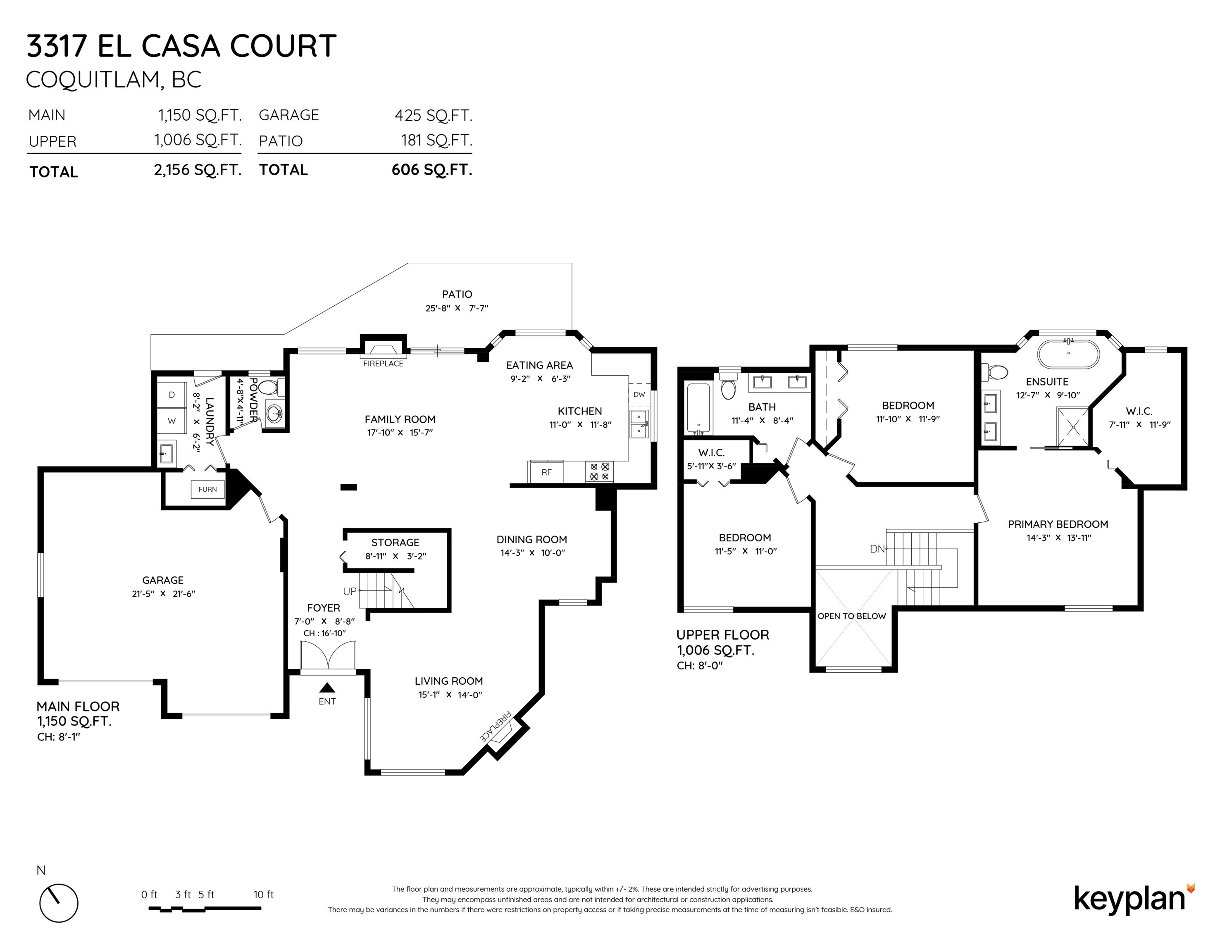 3317 EL CASA COURT, Coquitlam, British Columbia, 3 Bedrooms Bedrooms, ,3 BathroomsBathrooms,Residential Detached,For Sale,R2875402