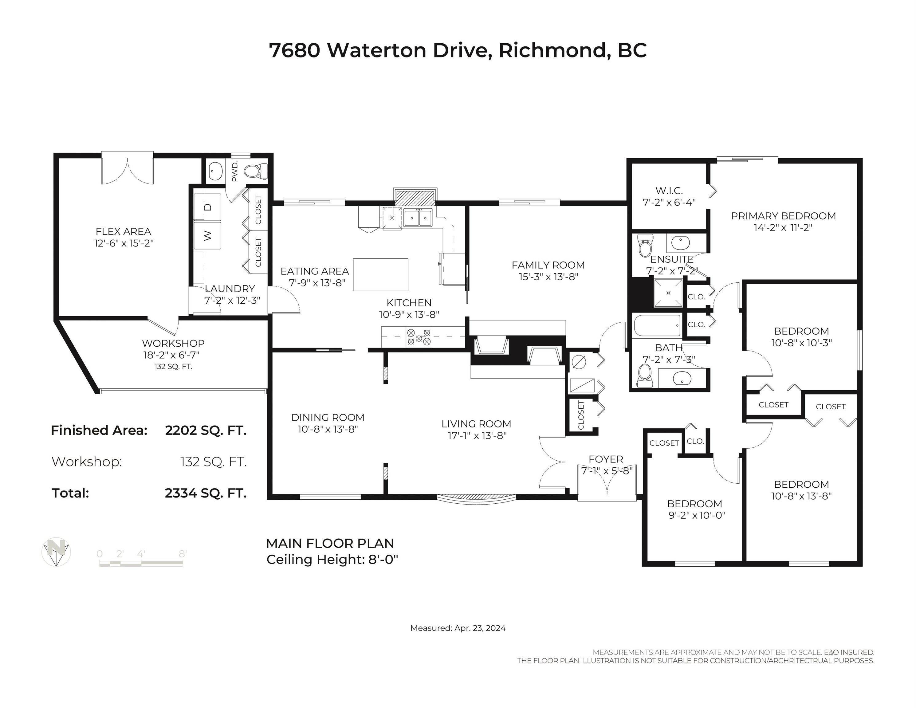 7680 WATERTON DRIVE, Richmond, British Columbia V7A 4G4, 4 Bedrooms Bedrooms, ,3 BathroomsBathrooms,Residential Detached,For Sale,R2875499
