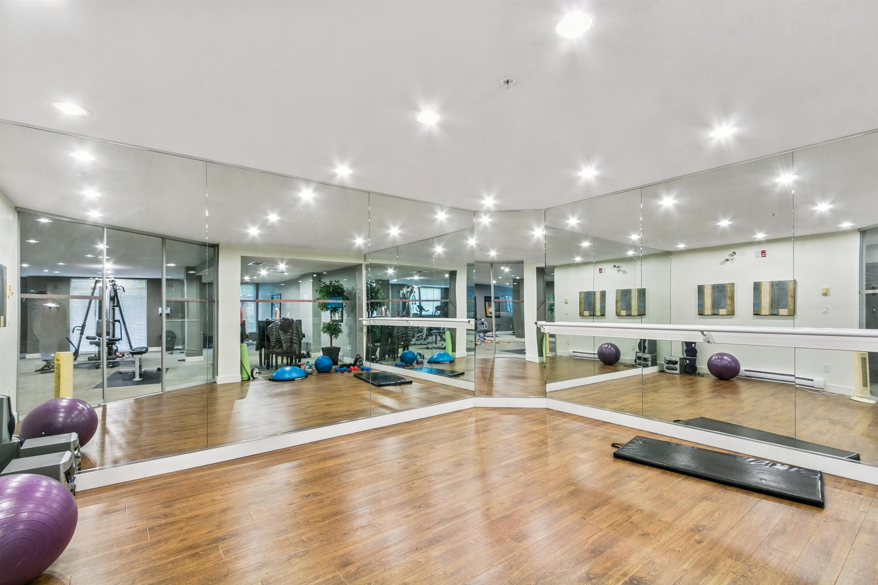 Yoga and stretching room