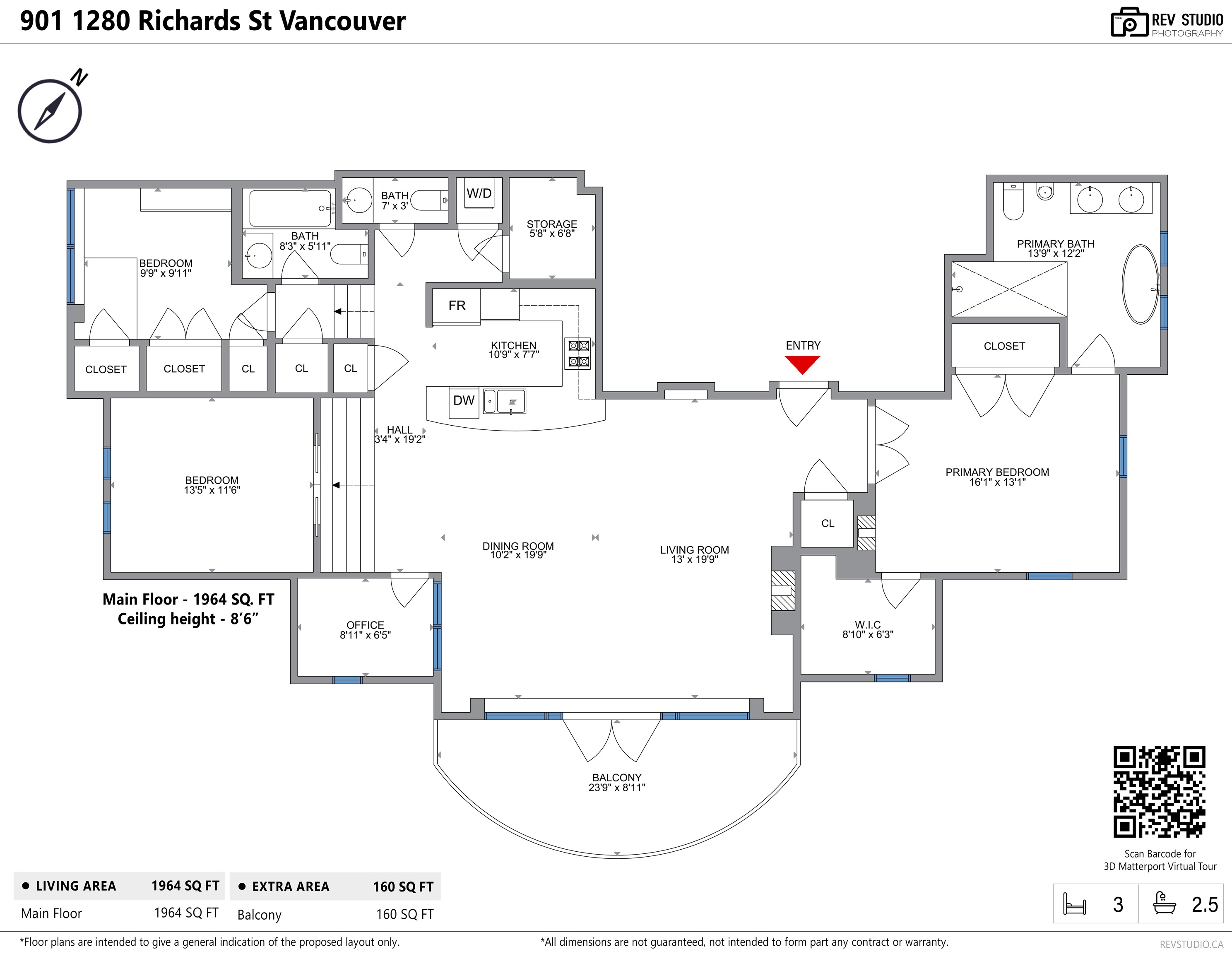 1280 RICHARDS, Vancouver, British Columbia V6B 1S2, 3 Bedrooms Bedrooms, ,2 BathroomsBathrooms,Residential Attached,For Sale,RICHARDS,R2876209