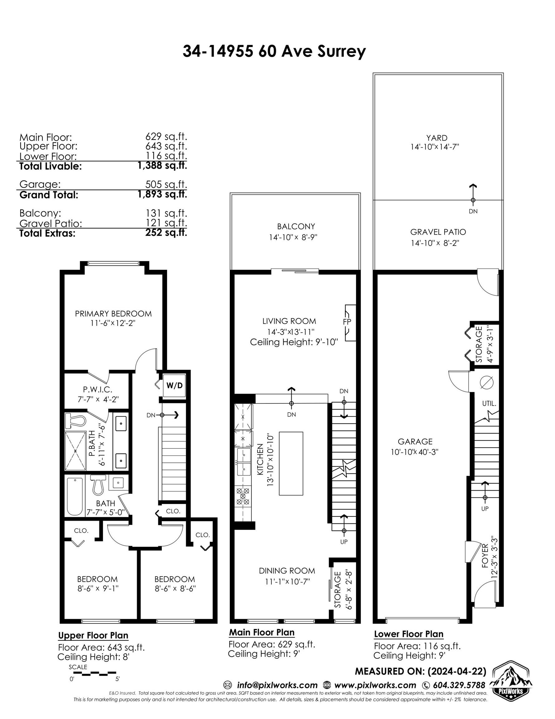 34-14955 60 AVENUE, Surrey, British Columbia, 3 Bedrooms Bedrooms, ,2 BathroomsBathrooms,Residential Attached,For Sale,R2877887