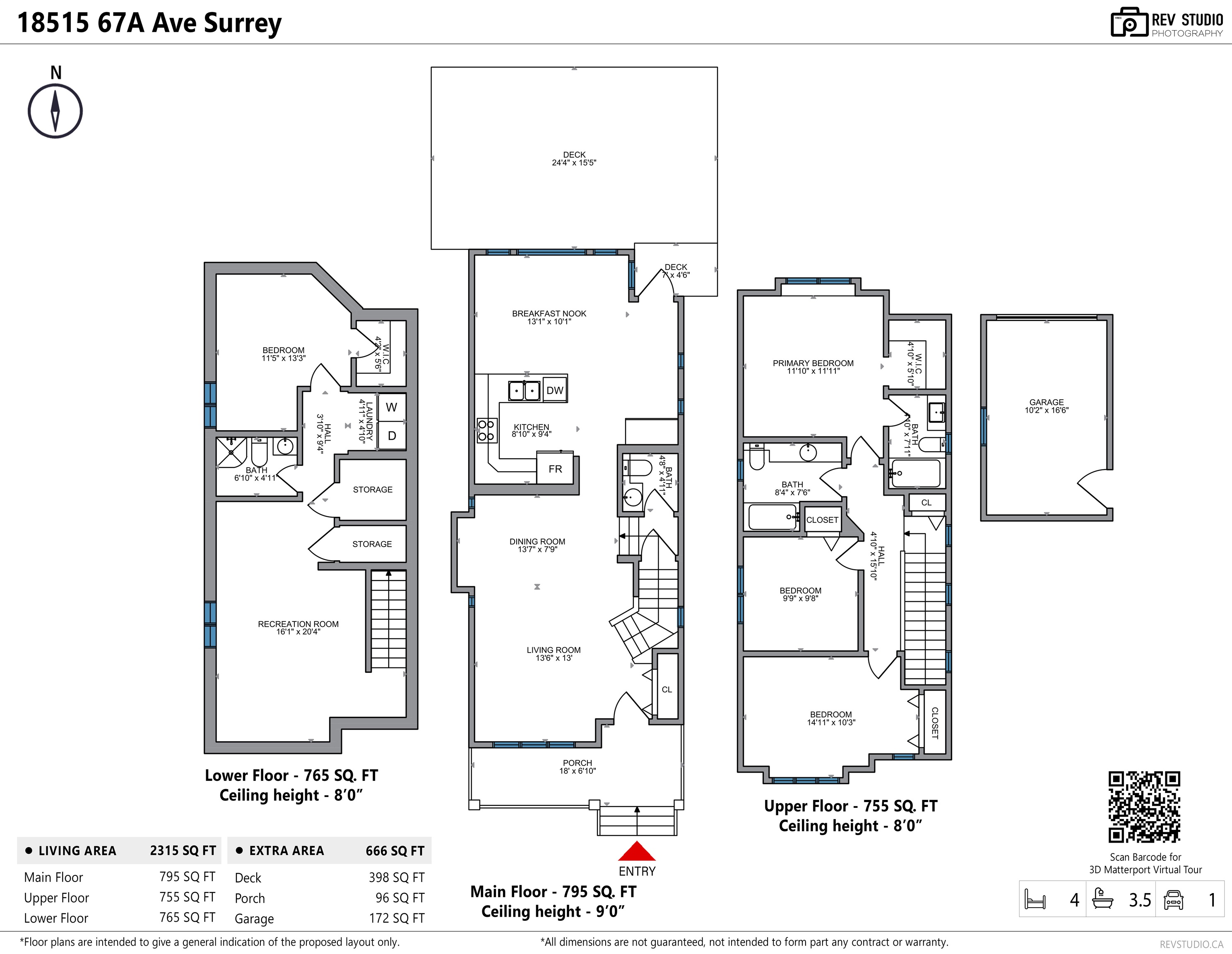 18515 67A AVENUE, Surrey, British Columbia, 4 Bedrooms Bedrooms, ,4 BathroomsBathrooms,Residential Detached,For Sale,R2879605