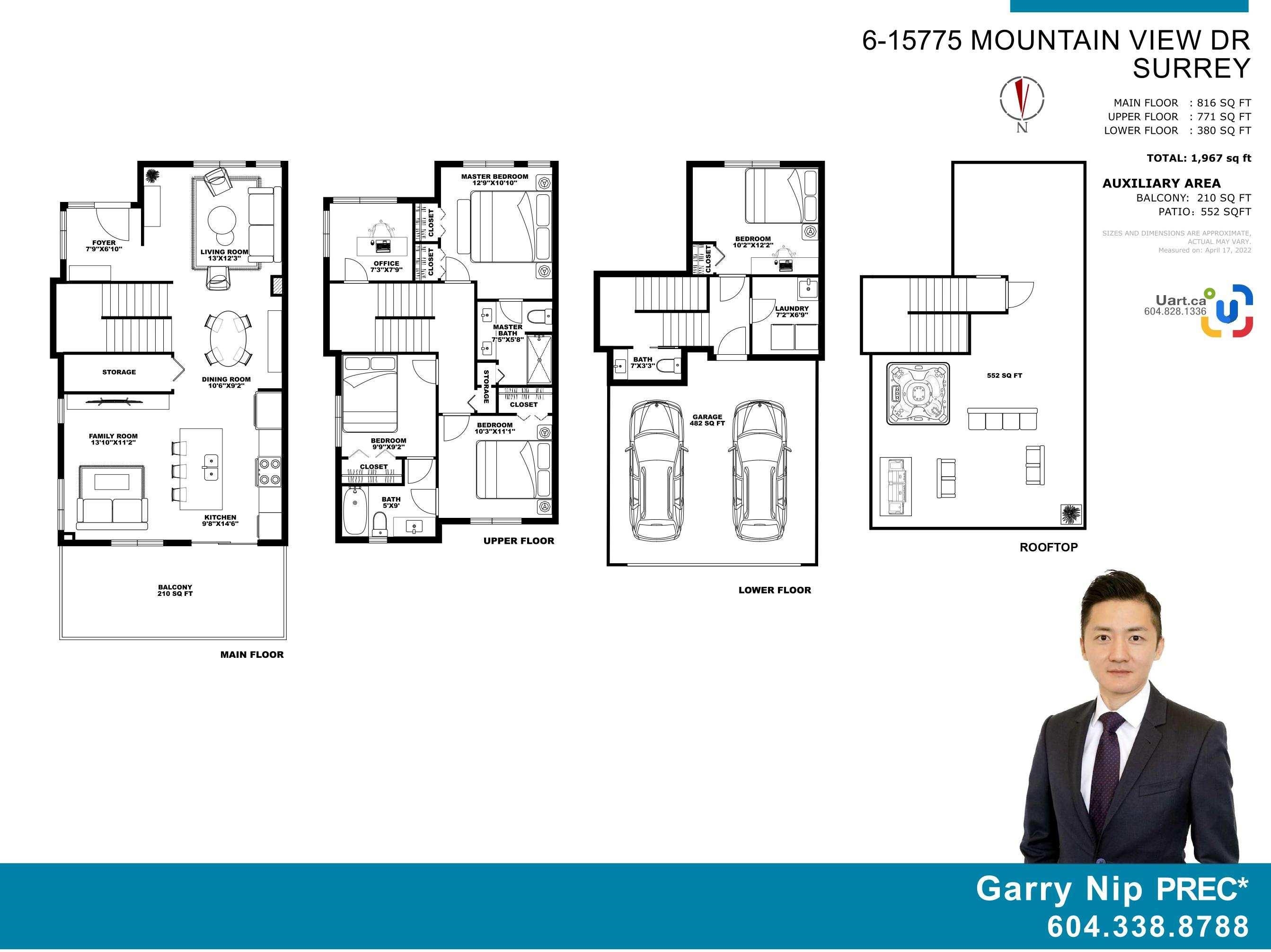 6-15775 MOUNTAIN VIEW DRIVE, Surrey, British Columbia V3Z 0W7, 5 Bedrooms Bedrooms, ,3 BathroomsBathrooms,Residential Attached,For Sale,R2880313