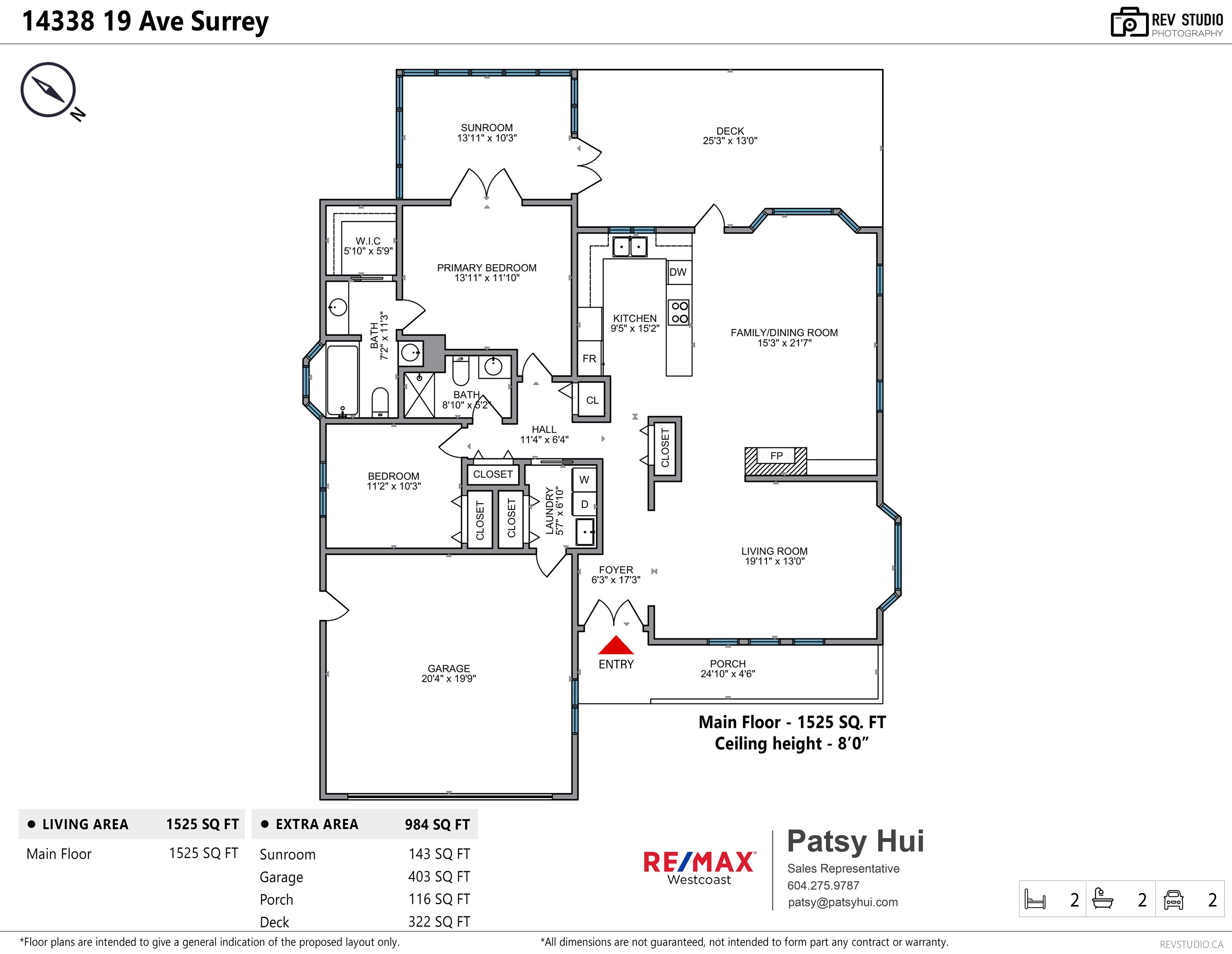 14338 19 Avenue, Surrey, Sunnyside Park Surrey, V4A 7S9 1