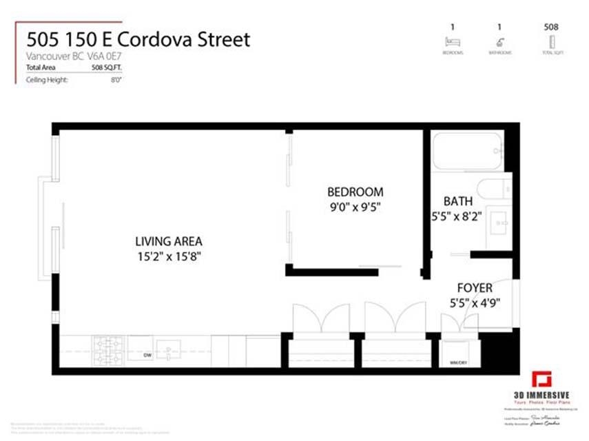 505 150 E Cordova Street, Vancouver, Downtown VE, V6A 0E7 1