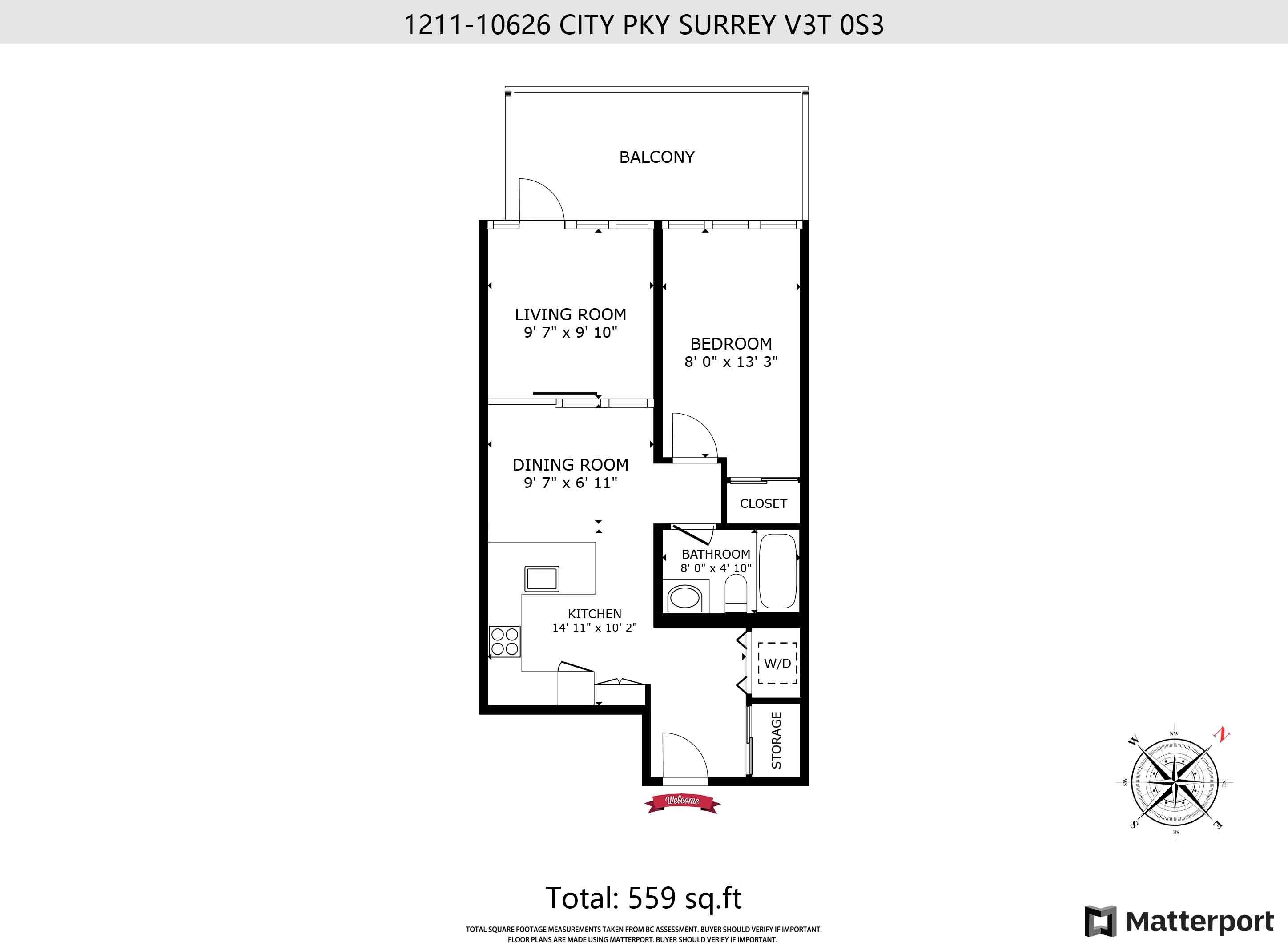 1211 10626 City Parkway, Surrey, Whalley, V3T 0S3 22