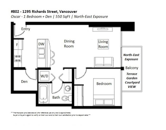 802 1295 Richards Street, Vancouver, Downtown VW, V6B 1B7 4