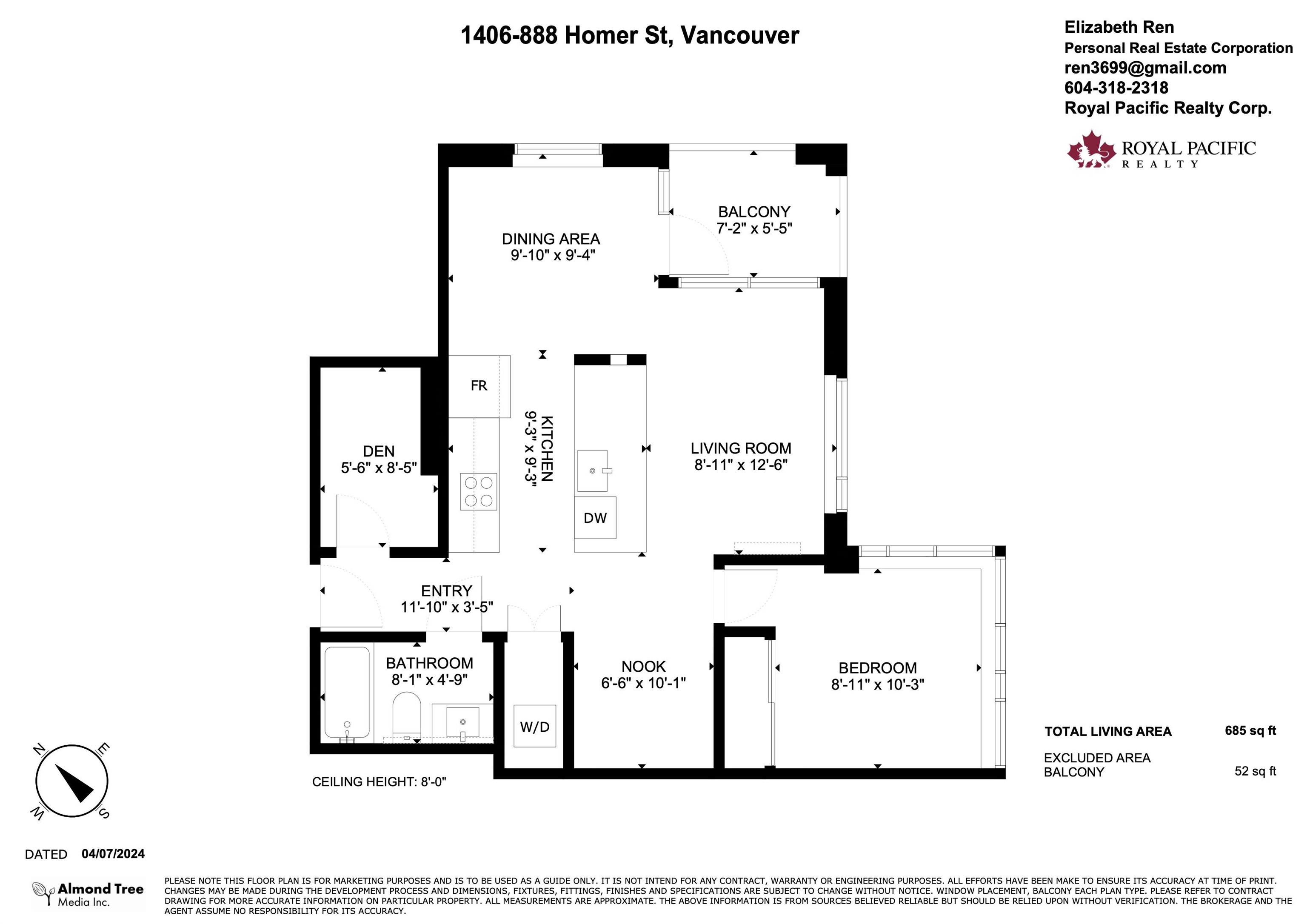 1406 888 Homer Street, Vancouver, Downtown VW, V6B 0H7 19