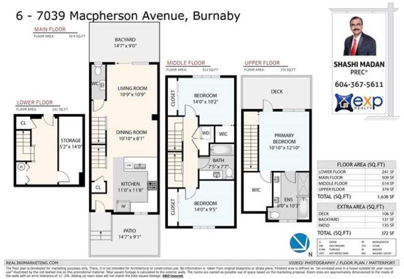 6 7039 Macpherson Avenue, Burnaby, Metrotown, V5J 4N4 38