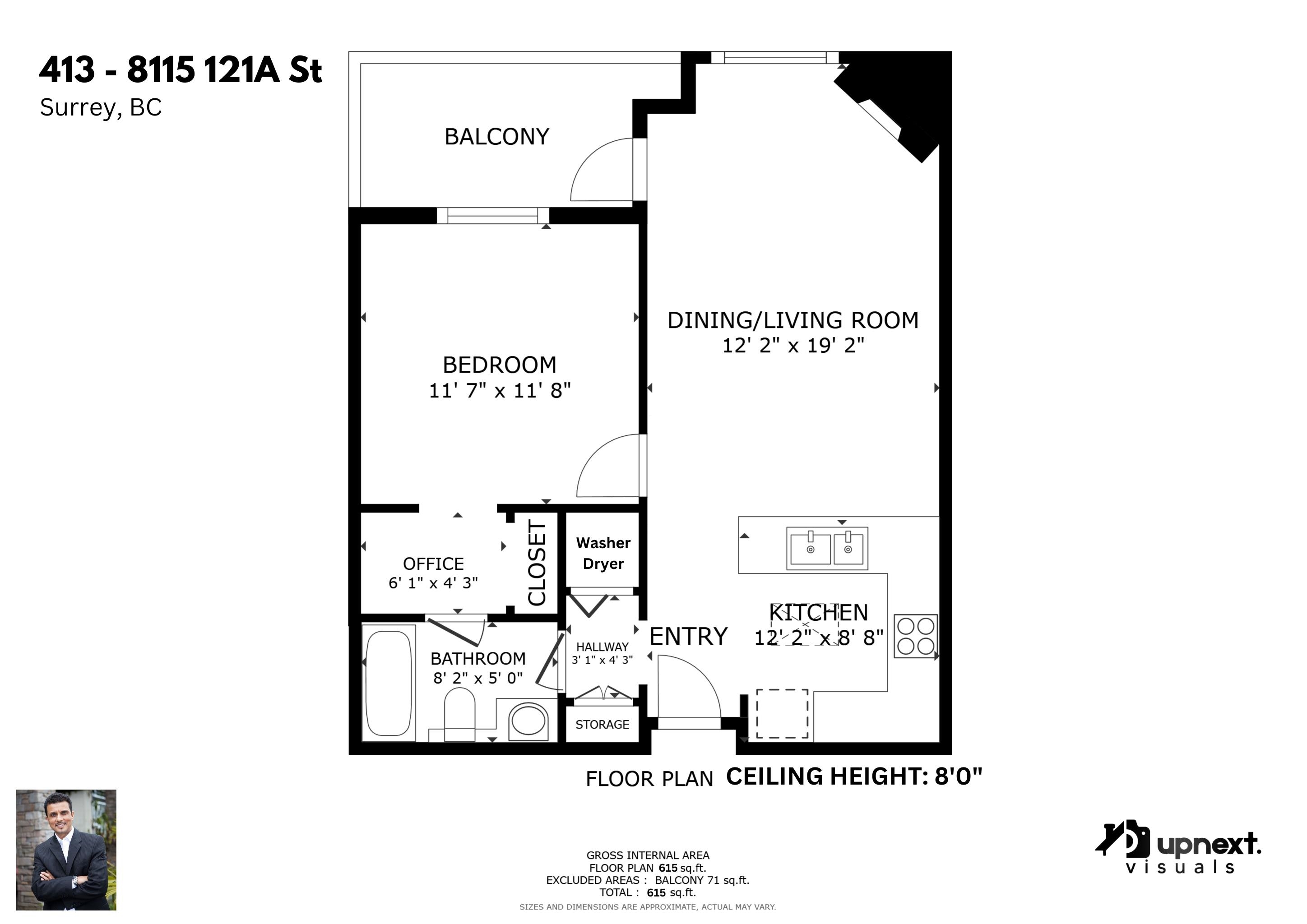 413 8115 121a Street, Surrey, Queen Mary Park Surrey, V3W 1J2 6