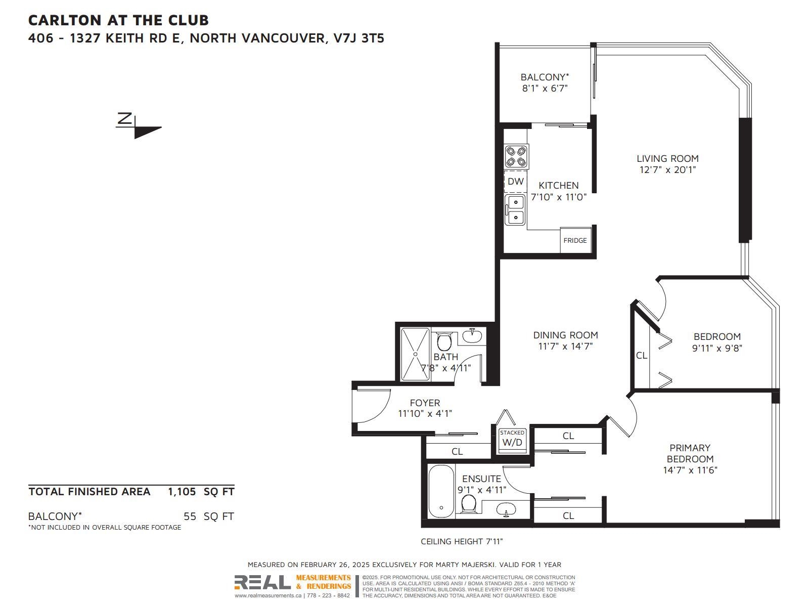 Listing image of 406 1327 E KEITH ROAD