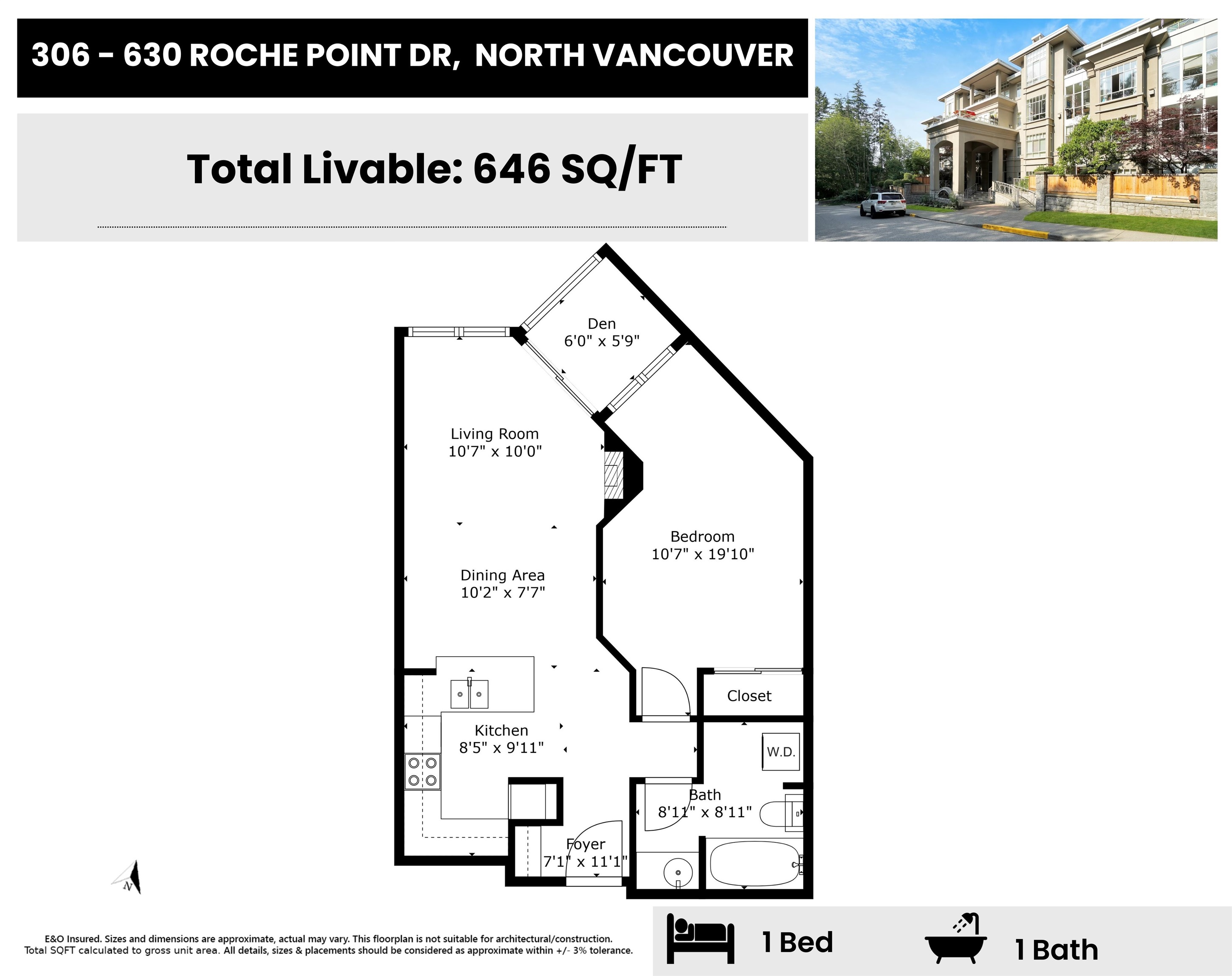 Listing image of 306 630 ROCHE POINT DRIVE