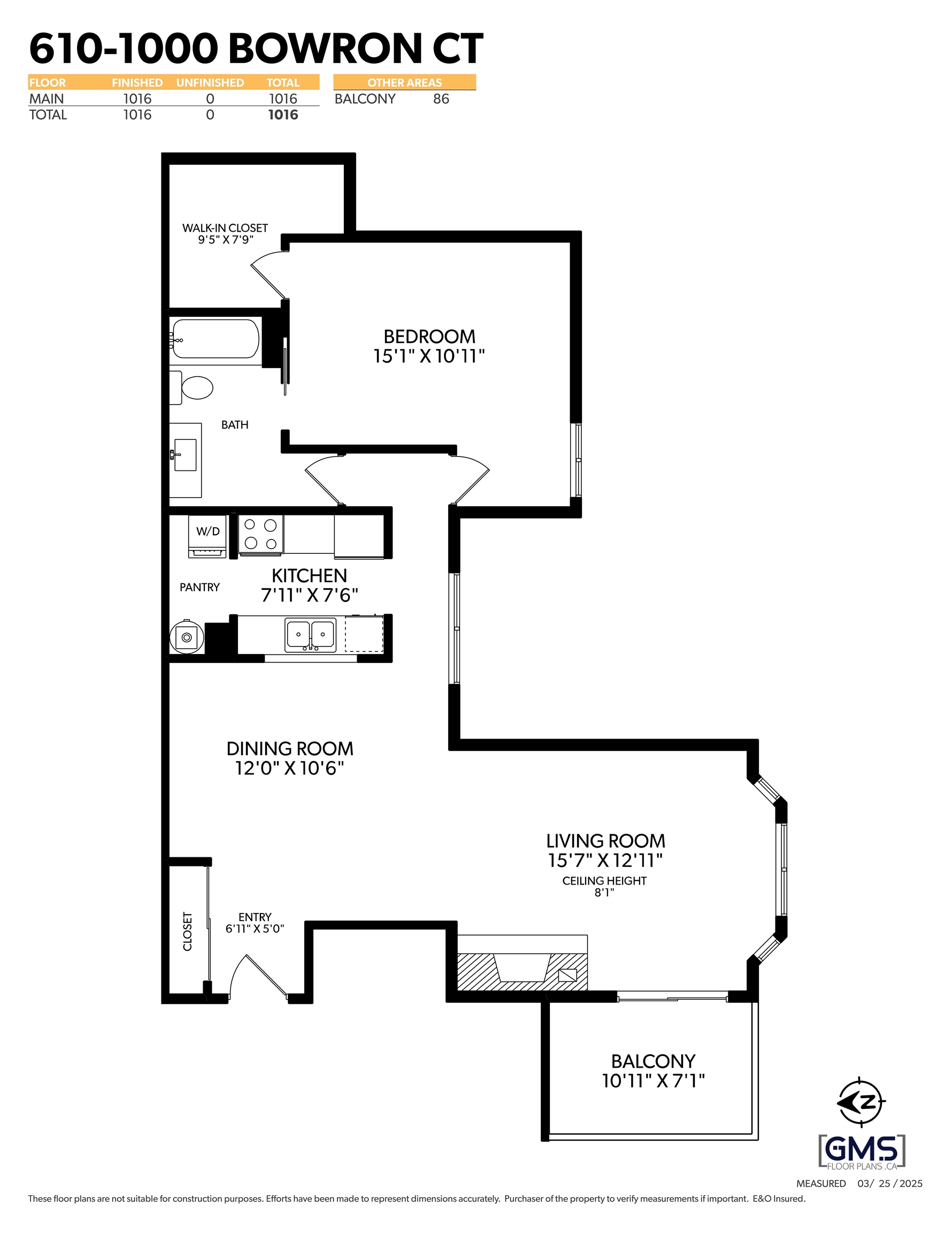 Listing image of 610 1000 BOWRON COURT