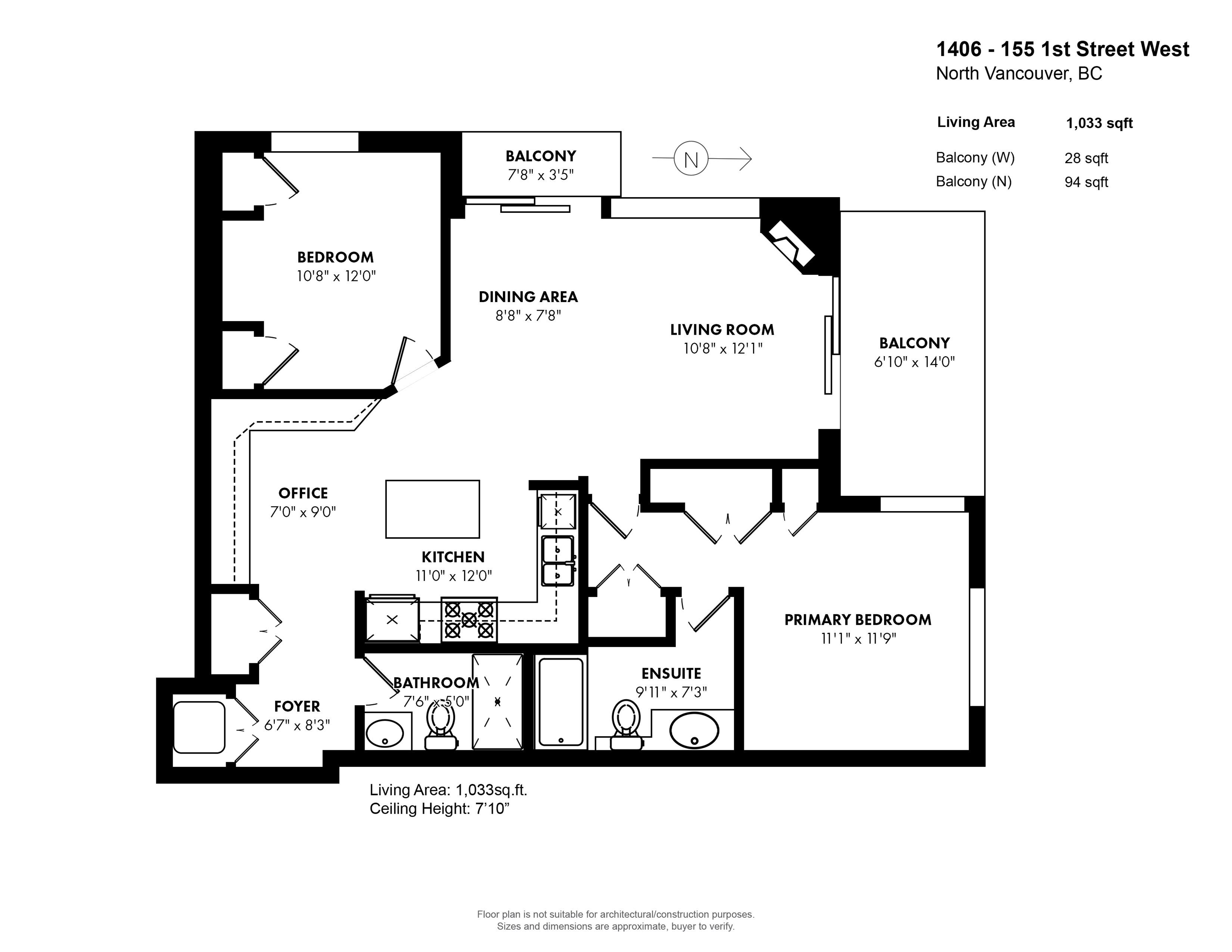 Listing image of 1406 155 W 1ST STREET